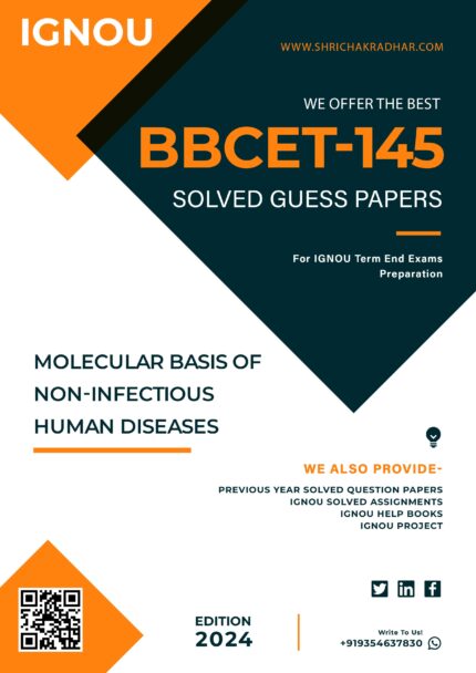 IGNOU BBCET 145 Solved Guess Paper (BSCBCH)