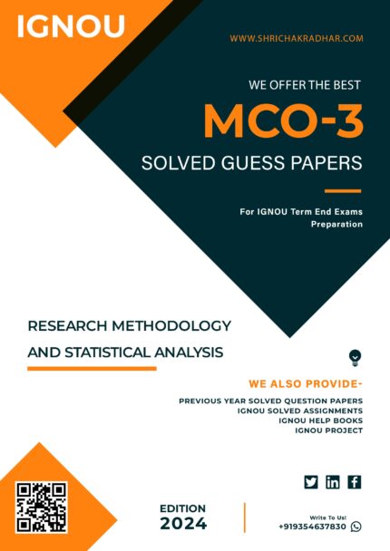 IGNOU MCO 3 Solved Guess Paper (MCOM 2nd Year)