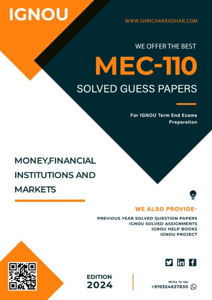 IGNOU MEC 110 Solved Guess Paper (MAEC)