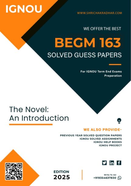 IGNOU BEGM 163 Guess Paper Solved PDF (BAEGH)
