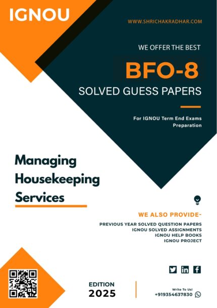 IGNOU BFO 8 Guess Paper Solved PDF (BAFSM)